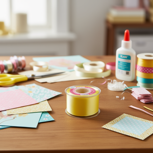 Cinta de Raso Il Satin de 5.0cm x 25Y, Color Amarillo Azufre D-41 - Product Image 3