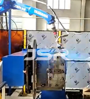 Robot de Soldadura de Componentes de Transformadores AR2010 Yaskawa Motoman, Robot Automático con Posicionador Tipo L para Soldadura Mig Tig