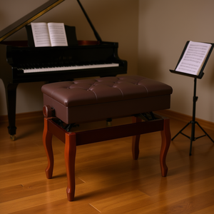 Banc de piano Pnb en bois, réglable en hauteur, avec rangement, pour accessoires d'instruments de musique - Product Image 2