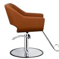Fauteuil de salon de coiffure inclinable et pliable en cuir - Design moderne pour salon et usage commercial