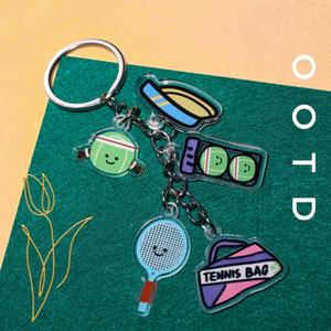 2025 nouveau Offre Spéciale haute qualité sport acrylique porte-clés Tennis cadeaux promotionnels sac cintre pièce prêt à expédier - Product Image 4