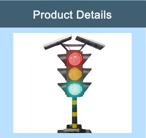 Feu de signalisation clignotant à énergie solaire pour le contrôle du trafic Feu de circulation de haute qualité - Product Image 6