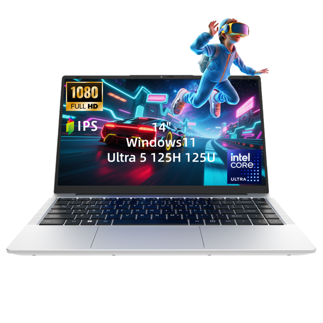OEM Factory's Newest 14.1 Inch Laptop Intel 125u CPU Windows 10/11 OS 16GB RAM Ultra Series Business Gaming 256GB/512GB SSD UK