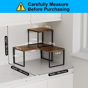 <span class=keywords><strong>Étagère</strong></span>s d'angle superposables réglables <span class=keywords><strong>en</strong></span> hauteur, écologiques et modernes pour comptoir de cuisine, salle de bain, <span class=keywords><strong>étagère</strong></span> <span class=keywords><strong>à</strong></span> <span class=keywords><strong>épices</strong></span>, coin café - Product Image 2