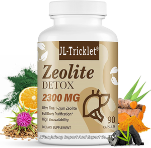 Julong Oem Geactiveerde Zeoliet Capsules Hete Verkoop Houtskool Zeoliet Detox Capsules Gezondheidszorg Ondersteuning Biologische Zeoliet Capsules - Product Image 1