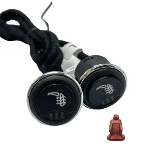 Best seller dual seat 3 speed heated round switch L R seat heating switch for universal cars