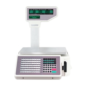 30kg TM-A Series Electronic Barcode Label Printing <strong>Scales</strong> With Receipt Printer and Pole - Product Image 2