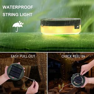 100LED Portable Solar <b>String</b> for Camping USB Charging RGB Warm White Outdoor Tent Garden Decorative Remote Control RoHS - Product Image 4