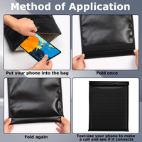 Sac Faraday personnalisé ignifuge et étanche pour clés de voiture, téléphones mobiles, tablettes, documents, sac de protection contre les signaux informatiques