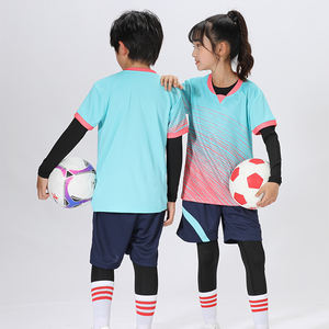 Grosir setelan seragam latihan sepak bola anak-anak dan dewasa, hadiah Natal antilembap cepat kering berkualitas tinggi - Product Image 2