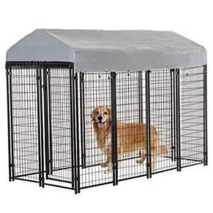(102 X 48 X 72 Inches) Large <strong>Welded</strong> Outdoor Wire <strong>Crate</strong> Kennel - Product Image 6
