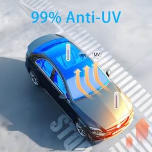Muestra gratis Chat Me Get it IRR99 % UVR99 % aislamiento térmico bloqueo UV tinte de ventana de coche película de control solar para la ventana del hogar del coche - Product Image 3