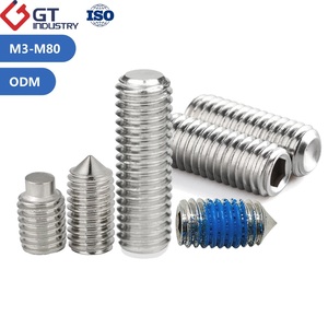 Titanyum Alaşımlı Çelik TA1 TA2 TC4 Allen Vidalı Takoz Vida DIN ISO ASME Köpek/Konik/Kupa/Düz Uçlu Başlı Altıgen Soket Vidalı Takoz Vida Seti - Product Image 2