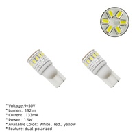 Bombilla LED T10 W5W 194 168 con 24 Meses de Garantía, Sin Errores CANBUS, Súper Brillante, Sin Polaridad, 9-30V 12V 24V, Lámpara Universal para Automóvil