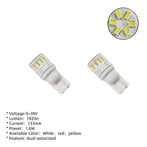 Ampoule LED T10 sans erreur CANBUS, garantie 24 mois, W5W 194 168, super lumineuse, sans polarité, 9-30V 12V 24V, lampe universelle pour voiture - Product Image 2