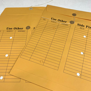 Kết cấu ưa thích giấy kraft bao bì A4 phong bì sang trọng OEM Trắng Kraft dễ thương A4 giấy gửi thư phong bì tùy chỉnh gỗ vuông - Product Image 5