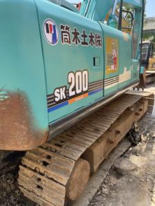 SK200-6E รถขุดมือสองระบบไฮดรอลิกแบบมือสอง kobelco จากญี่ปุ่นของแท้เครื่องขุด SK250-8 SK70SR สภาพดี - Product Image 3