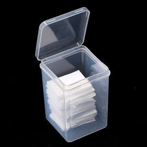 <b>Plastic</b> Cotton Storage <b>Box</b> Container Rhinestone Nail Art Tools Makeup Accessories Organizer Salon Manicure Bottle Tool Case - Product Image 4