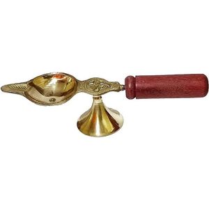 แฮนด์เมด5.5นิ้วอินเดียทองโคมไฟสำหรับตกแต่งงานปาร์ตี้ pooja & Diwali - Product Image 1
