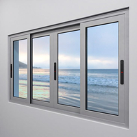Système de profilés de cadre de fenêtre en aluminium de qualité supérieure fabriqué à partir d'alliage 6063-T5 avec des finitions de surface anodisées et peintes en poudre