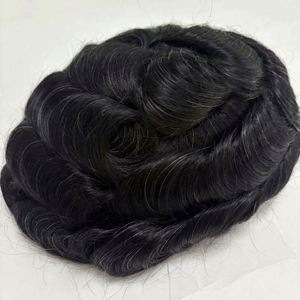 Parrucche da uomo all'ingrosso dall'Australia dall'aspetto naturale, protesi capillari maschili in capelli umani indiani - Product Image 2