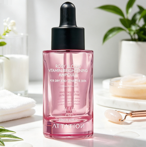 ATTATION Ampoule éclaircissante vitaminée Rosy Bloom, sérum coréen correcteur de teint, soin anti-taches pour peaux sensibles - Product Image 1