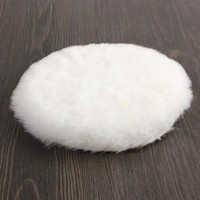 Disque de ponçage en laine de haute qualité avec support auto-agrippant, tampons de polissage en laine, roue de polissage pour perceuse-polisseuse
