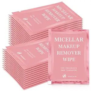 Hochwertige tragbare Werbe-Einzel packung Feminine Facial Makeup Remover Quick Wipes zur Reinigung