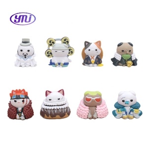 8 estilos una pieza Q versión Luffy Doflamingo figura modelo estatua bolsa paquete dibujos animados pastel muñeca regalo Anime conjunto gato acción juguete - Product Image 5