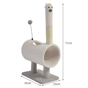 Integrado <span class=keywords><strong>Cat</strong></span> Climbing e Garra Grinding Toy Pequena Árvore Do Gato Nova Forma Dos Desenhos Animados Resistente Ao Desgaste Ninho De Gato e Túnel - Product Image 5