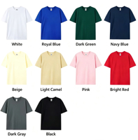 T-shirts unisexes surdimensionnés à coupe moyenne pour l'été, t-shirts unis personnalisables pour l'impression, vous pouvez personnaliser votre motif préféré