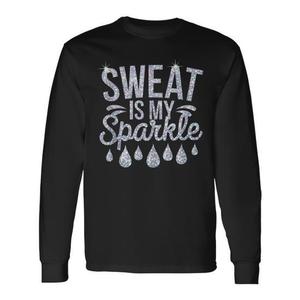 Camiseta de manga larga para gimnasio y entrenamiento Sweat Is My Sparkle - Product Image 1