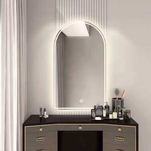 Equipamentos De Salão E Móveis Estações De Barbeiro Estilo De Cabelo Com Luzes Estação De Salão Espelho - Product Image 3