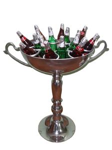 Refroidisseur à vin de haute qualité fabriqué à la main en Inde, plaqué nickel, poli brillant, style unique et haut de gamme, avec poignées - Product Image 2