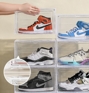Từ thể thao giày hộp Stackable PP + PET nhựa Giày hộp lưu trữ - Product Image 4