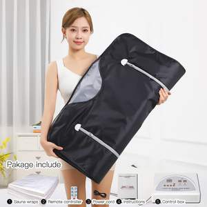 <span class=keywords><strong>ผ้า</strong></span>ห่มซาวน่าอินฟราเรดแบบเย็บติดกัน สำหรับใช้ในบ้านช่วงฤดูหนาว ช่วยผ่อนคลายและล้างสารพิษ 176 องศาฟาเรนไฮต์ ตั้งเวลาได้ 20-60 นาที ขนาด <span class=keywords><strong>6</strong></span> <span class=keywords><strong>ฟุต</strong></span> x 2.65 <span class=keywords><strong>ฟุต</strong></span> ผลิตจากผ้าฝ้าย <span class=keywords><strong>ซัก</strong></span>เครื่องได้ - Product Image 3