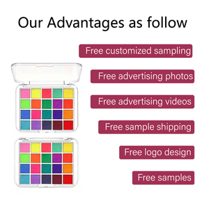 Palette di 20 Colori Personalizzabili per Trucco Viso e Corpo a Base d'Acqua, Kit Sicuro per Bambini, per Feste di Halloween e Cosplay - Product Image 6