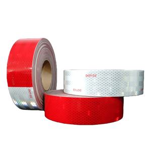 赤と白6 "* 6スーパー強度グレード<span class=keywords><strong>3M</strong></span> 983プリズムPMMA材料10年耐久性DOT-C2感光反射テープ - Product Image 3