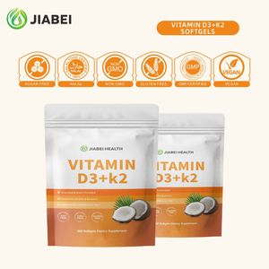 Gélules de vitamine D3+K2 personnalisées en usine, soutiennent la santé immunitaire et cardiaque, suppléments vitaminiques OEM/ODM - Product Image 4