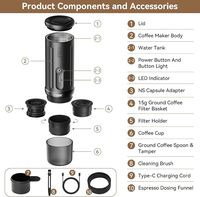 Machine à Café Espresso Portable 3 en 1, Mini et Manuelle, pour Capsules, Vente en Gros Usine