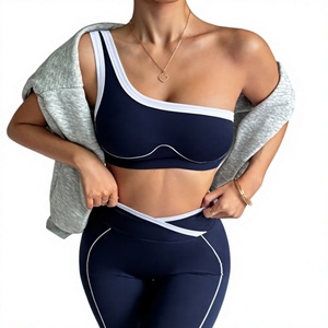 T-shirts de yoga pour femmes avec soutien-gorge intégré, découpes, rembourrés, sans manches, hauts de sport 100 % coton écologique, entièrement en dentelle - Product Image 3