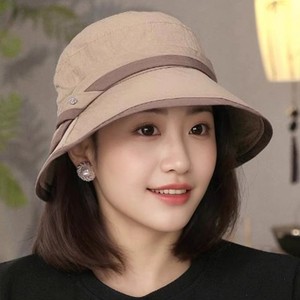 Chapeau Bob <span class=keywords><strong>Femme</strong></span> Style Pêcheur pour Sorties Printemps-Été, Protection Solaire, Effet Amincissant, Polyvalent, Séchage Rapide, Respirant, Haute Qualité - Product Image 1