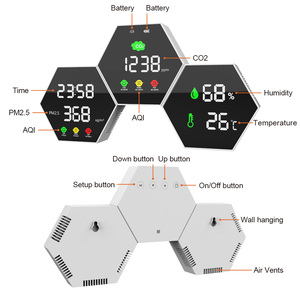 Détecteur de dioxyde de carbone infrarouge NDIR de haute qualité avec analyseur de gaz PM2.5 - Product Image 1