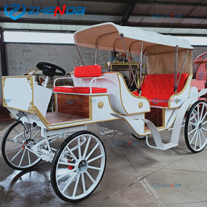 Carruajes de Caballos Blancos de Lujo para Bodas y Turismo, Carruajes de Caballos de Alta Calidad para Lugares Turísticos en Venta - Product Image 2