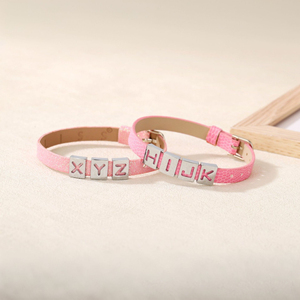 Letras deslizantes huecas de aleación con orificio de 8mm, abalorios del alfabeto A-Z, compatibles con pulseras, collares, llaveros y cinturones de 8mm, joyería DIY para mujeres y niños, regalo - Product Image 4