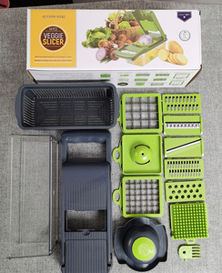 FACTORY Wholesale Kitchen Accessories 14-Piece Manual Plastic Multifunctional <b>Vegetable</b> Cutter Veggie Onion <b>Chopper</b> - Product Image 4