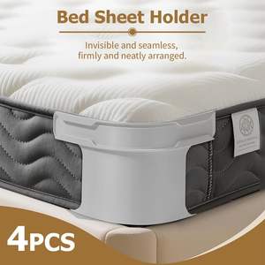 Attaches de drap de lit de style nouveau, attaches de drap de lit, 4 pièces - Product Image 2
