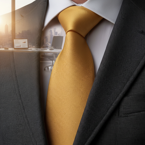 Corbata rayada amarilla sol - Product Image 2