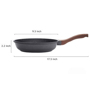 Poêle à frire classique <span class=keywords><strong>en</strong></span> aluminium moulé sous pression avec revêtement antiadhésif marbré, couvercle <span class=keywords><strong>en</strong></span> verre, batterie de cuisine écologique antiadhésive <span class=keywords><strong>en</strong></span> granit, cocotte <span class=keywords><strong>en</strong></span> <span class=keywords><strong>fonte</strong></span> - Product Image 6