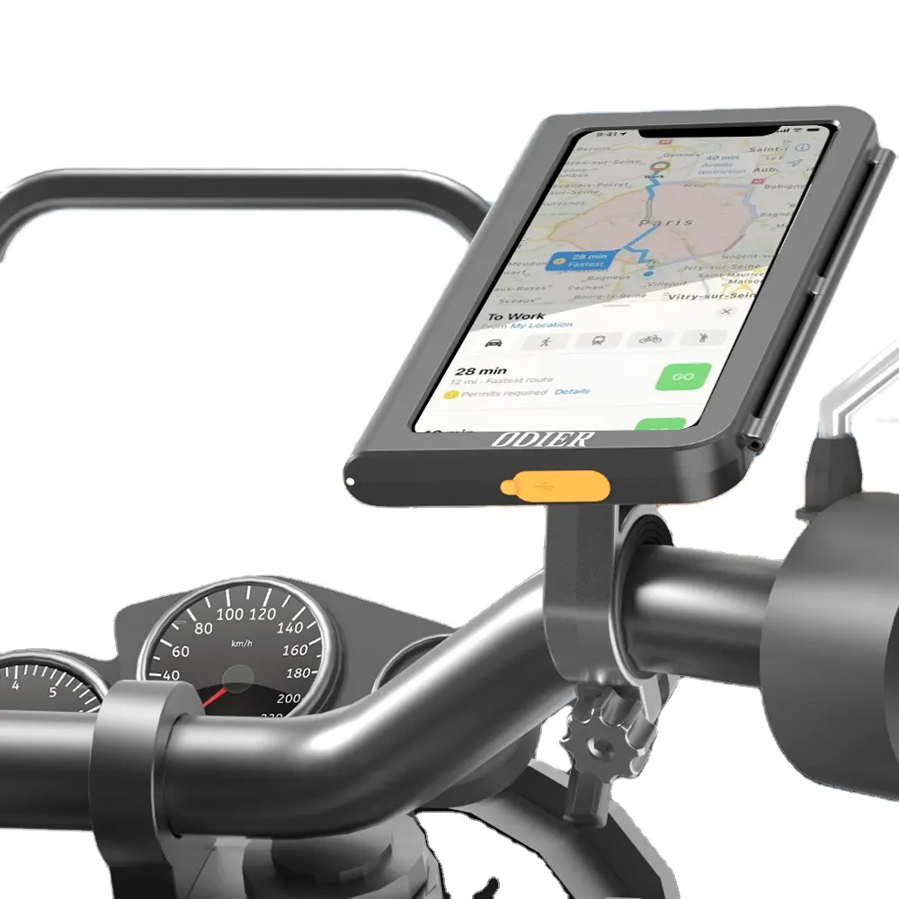 2023 הגעה חדשה ODIER ABS מסגרת מחזיק טלפון לאופנוע גמיש עמיד למים כל הטלפונים לשימוש ביתי אביזר אופניים חיצוני מקורה